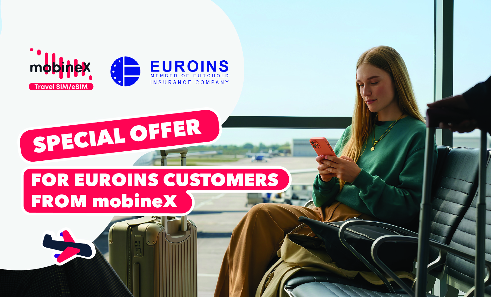 mobineX Has Another Insurance Company Partner - A Special Offer on Roaming Internet for Euroins Customers
